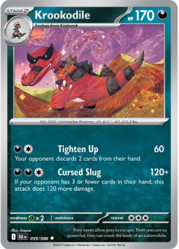 Krookodile single card from Pokemon