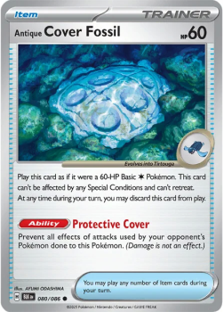 Antique Cover Fossil single card from Pokemon