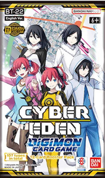 Digimon Card Game - Cyber Eden BT22 Booster Pack (12 Cards)