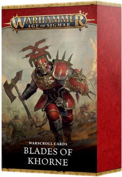 Blades of Khorne Warscroll Cards