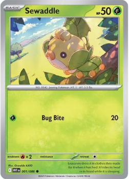 Sewaddle single card from Pokemon