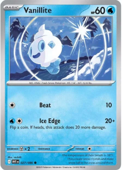 Vanillite single card from Pokemon