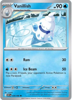 Vanillish single card from Pokemon