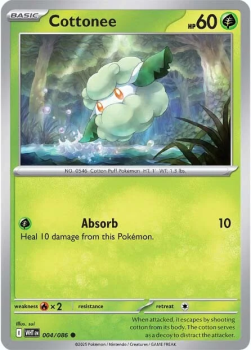 Cottonee single card from Pokemon