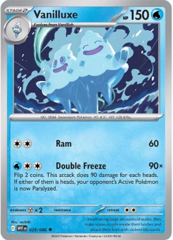 Vanilluxe single card from Pokemon