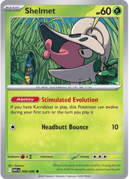 Shelmet single card from Pokemon