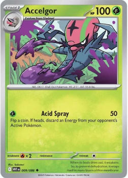 Accelgor single card from Pokemon