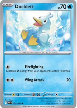 Ducklett single card from Pokemon