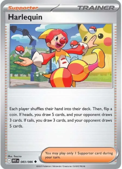 Harlequin single card from Pokemon