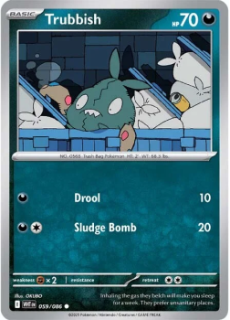 Trubbish single card from Pokemon