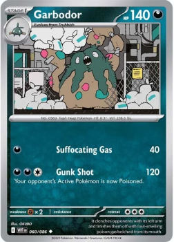 Garbodor single card from Pokemon