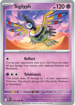 Sigilyph single card from Pokemon