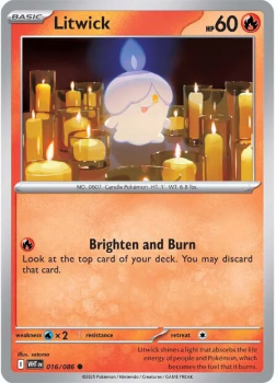 Litwick single card from Pokemon
