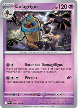 Cofagrigus single card from Pokemon