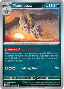 Mandibuzz single card from Pokemon