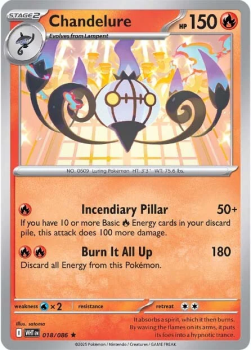 Chandelure single card from Pokemon