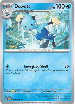 Dewott single card from Pokemon