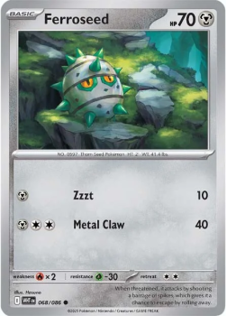 Ferroseed single card from Pokemon