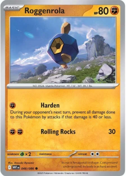 Roggenrola single card from Pokemon