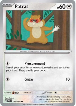 Patrat single card from Pokemon