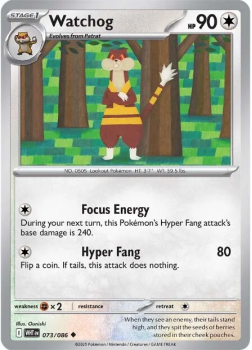 Watchog single card from Pokemon