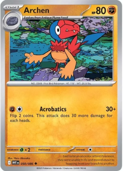 Archen single card from Pokemon