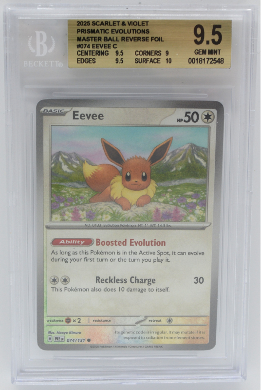 graded cards case POKEMON PLAYING CARDS: POINT SALAD EEVEE EDITION - VAPOREON main image 1