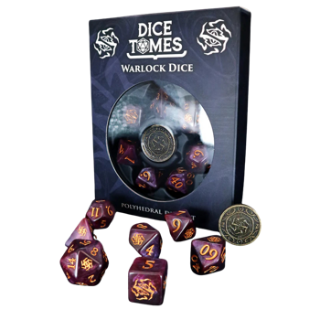 Dice Tomes Warlock Polyhedral Dice Set