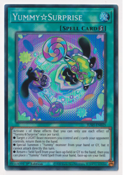 Yummy Surprise (Super Rare) : JUSH-EN025 - Yu-Gi-Oh! Single Card