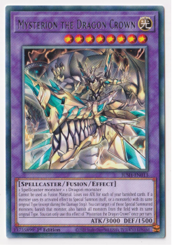 Mysterion the Dragon Crown (Rare) : JUSH-EN013 - Yu-Gi-Oh! Single Card