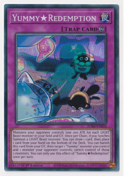 Yummy Redemption (Super Rare) : JUSH-EN026 - Yu-Gi-Oh! Single Card