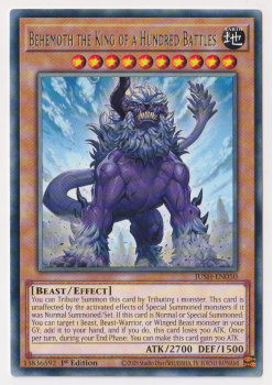 Behemoth the King of a Hundred Battles (Rare) : JUSH-EN050 - Yu-Gi-Oh! Single Card