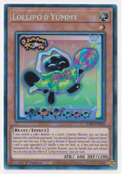 Lollipo Yummy (Collector's Rare) : JUSH-EN018 - Yu-Gi-Oh! Single Card