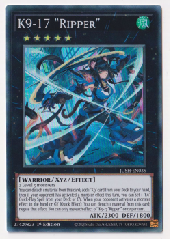 K9-17 Ripper (Super Rare) : JUSH-EN035 - Yu-Gi-Oh! Single Card