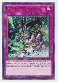 Dracotail Horn (Rare) : JUSH-EN010 - Yu-Gi-Oh! Single Card