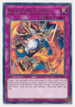 Dracotail Flame (Rare) : JUSH-EN011 - Yu-Gi-Oh! Single Card