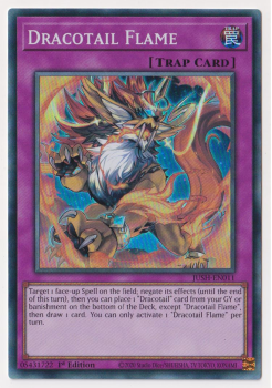 Dracotail Flame (Super Rare) : JUSH-EN011 - Yu-Gi-Oh! Single Card