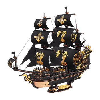 ROKR The Seahorse Barque 3D Wooden Puzzle MCB02
