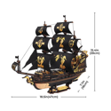 ROKR The Seahorse Barque 3D Wooden Puzzle MCB02 - Image 3