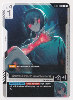 Elan Ceres (Enhanced Person Number 4) : GD01-098 NEWTYPE RISING - Gundam TCG Single Card