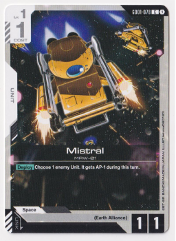Mistral : GD01-078 NEWTYPE RISING - Gundam TCG Single Card