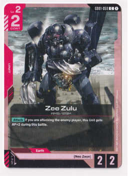 Zee Zulu : GD01-059 NEWTYPE RISING - Gundam TCG Single Card