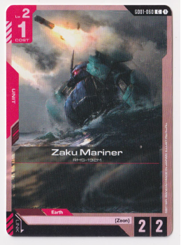 Zaku Mariner : GD01-060 NEWTYPE RISING - Gundam TCG Single Card