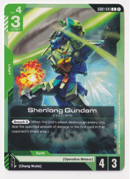 Shenlong Gundam : GD01-041 NEWTYPE RISING - Gundam TCG Single Card