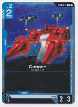 Cancer : GD01-022 NEWTYPE RISING - Gundam TCG Single Card