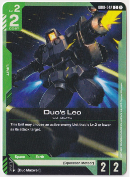 Duo's Leo : GD01-042 NEWTYPE RISING - Gundam TCG Single Card