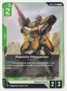 Rasid's Maganac : GD01-043 NEWTYPE RISING - Gundam TCG Single Card