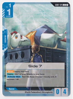 Side 7 : GD01-124 NEWTYPE RISING - Gundam TCG Single Card