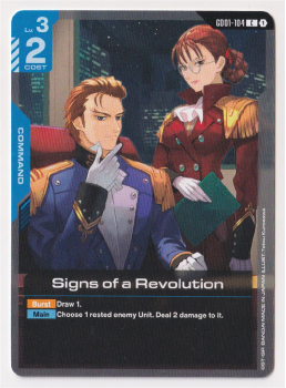Signs of a Revolution : GD01-104 NEWTYPE RISING - Gundam TCG Single Card