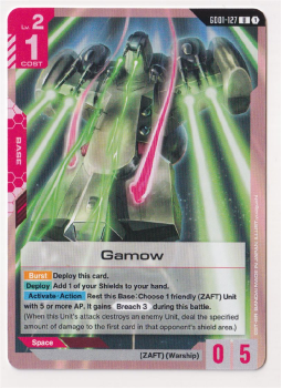 Gamow : GD01-127 NEWTYPE RISING - Gundam TCG Single Card